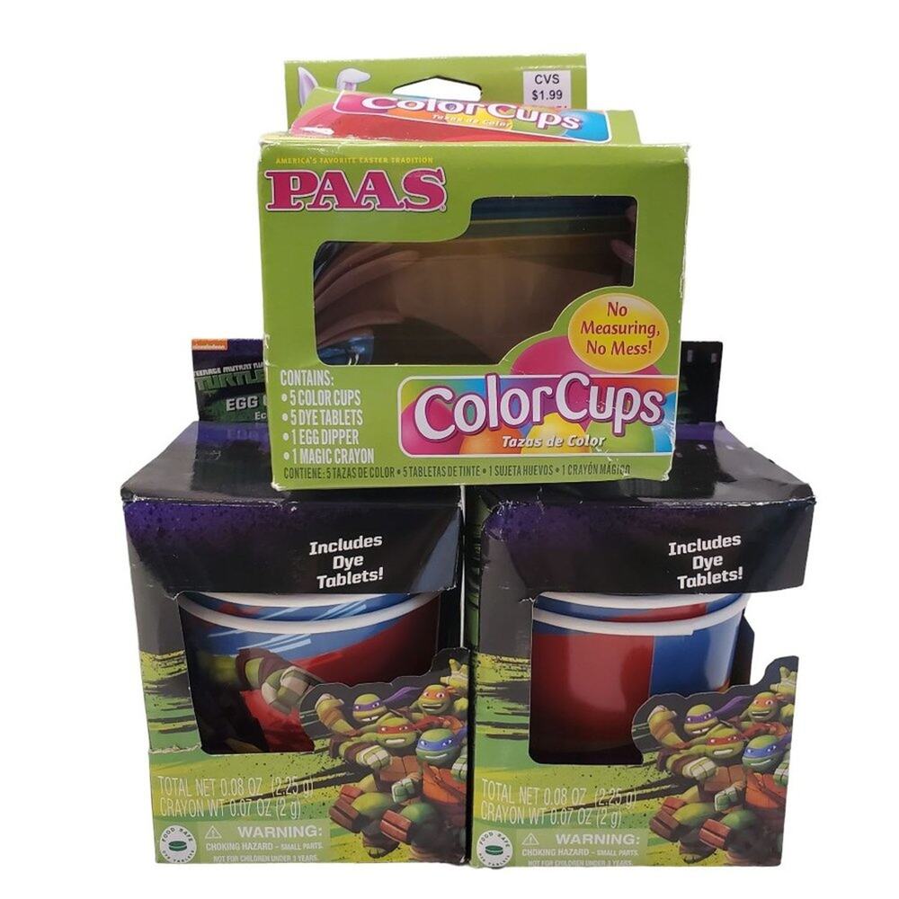Teenage Mutant Ninja Turtles Egg Coloring Kit PAAS Easter Egg Coloring Kits